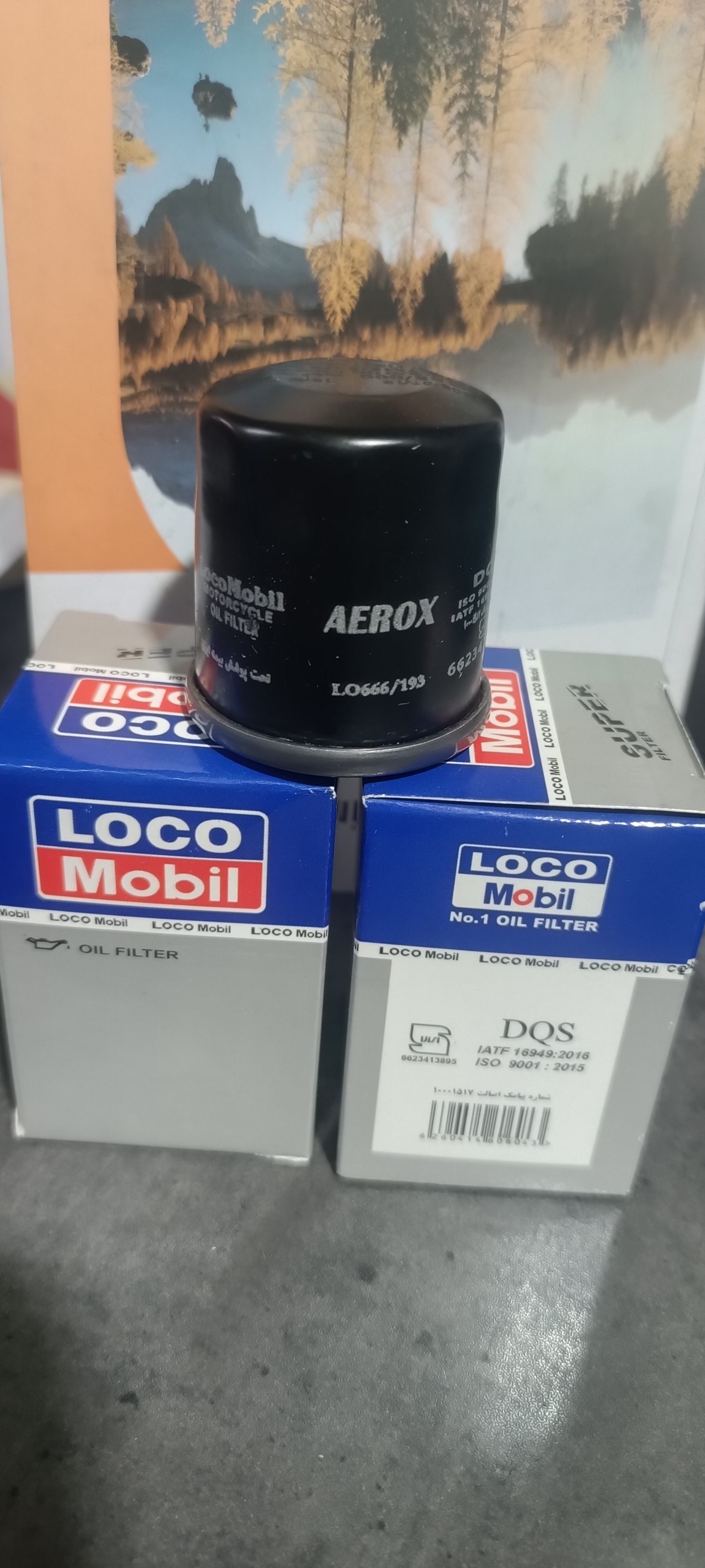 فیلتر روغن موتورسیکلت طرح ایروکس و ADVلوکومبیل اصلی